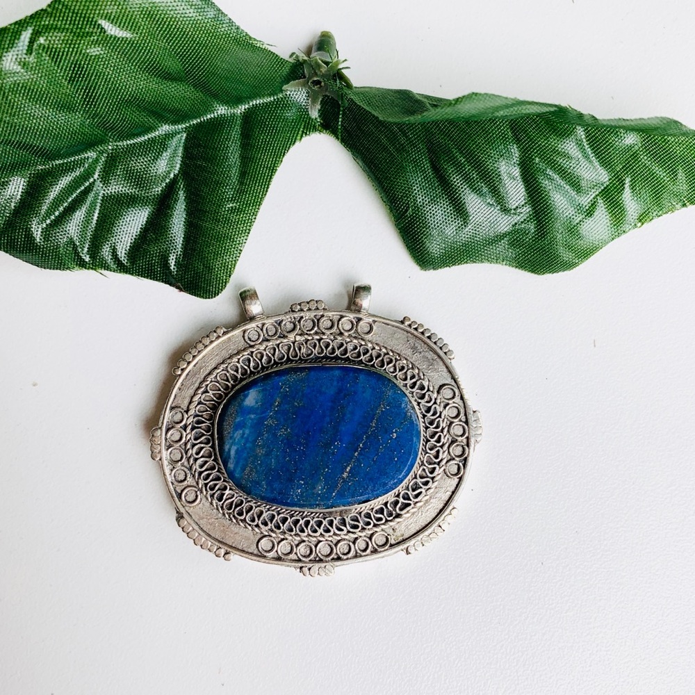 Dellapina Lapis Lazuli Sterling Silver Pendant